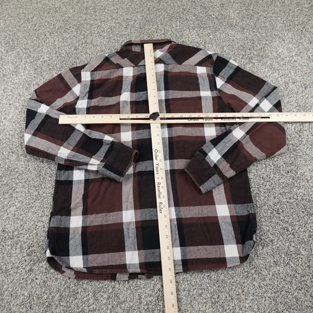 Levis Shirt Mens L Red Flannel Long‎ Sleeve Button Up Outdoor Work Wear Preppy